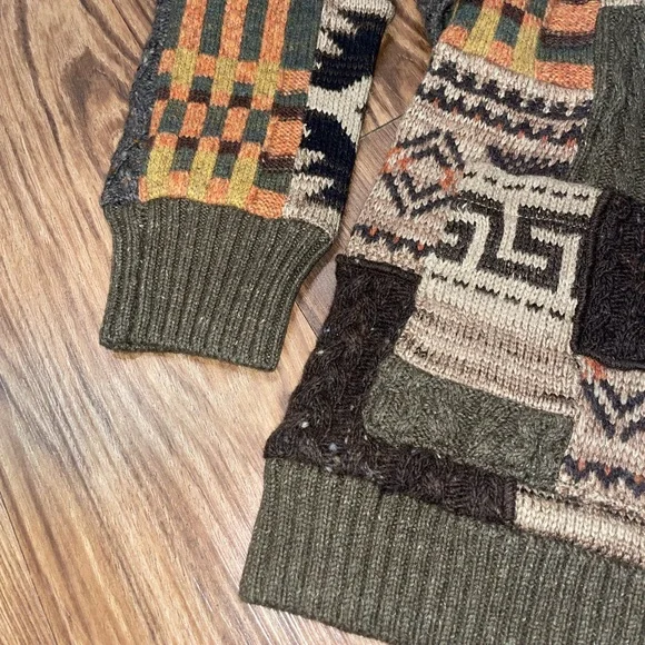 Ralph Lauren Double RL Multicolor Patchwork Cardigan - Picture 6 of 15